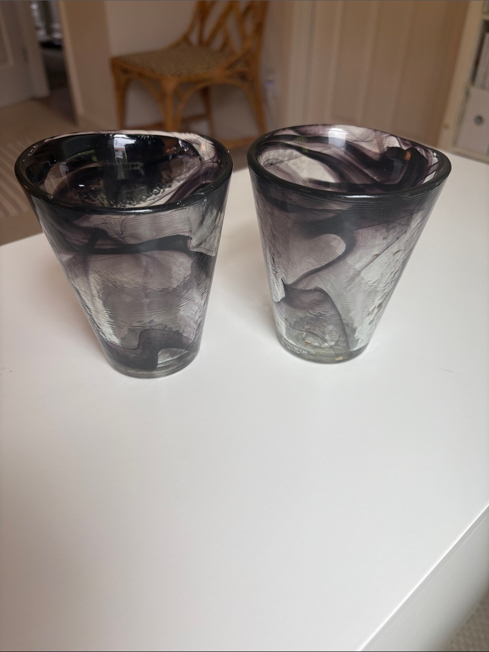 Kosta Boda hand blown glasses